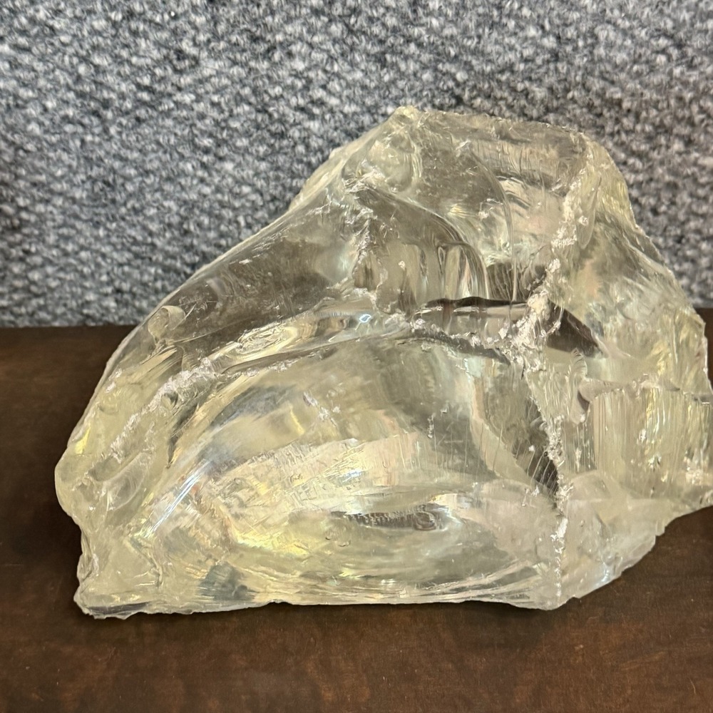 Andara crystal, monatomic glass, Clear Serenity Cullet/Slag glass, 9 lbs 11.9 oz